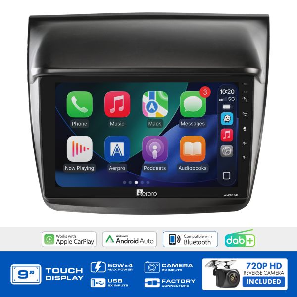 Aerpro - AMDMB26 - 9" Multimedia receiver to suit Mitsubishi triton gl / glx / glx-r 2015 & challenger 2013-2015