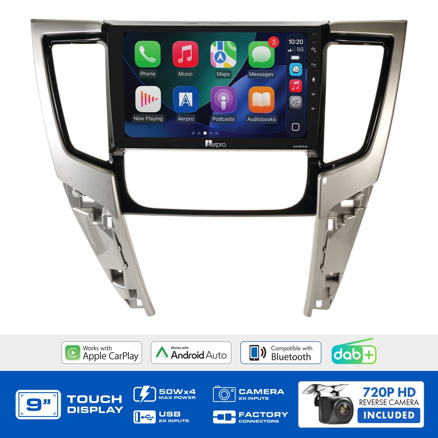 Aerpro - AMDMB27 - 9" MULTIMEDIA RECEIVER TO SUIT MITSUBISHI TRITON 2019-2024 - AUTO CLIMATE MODELS