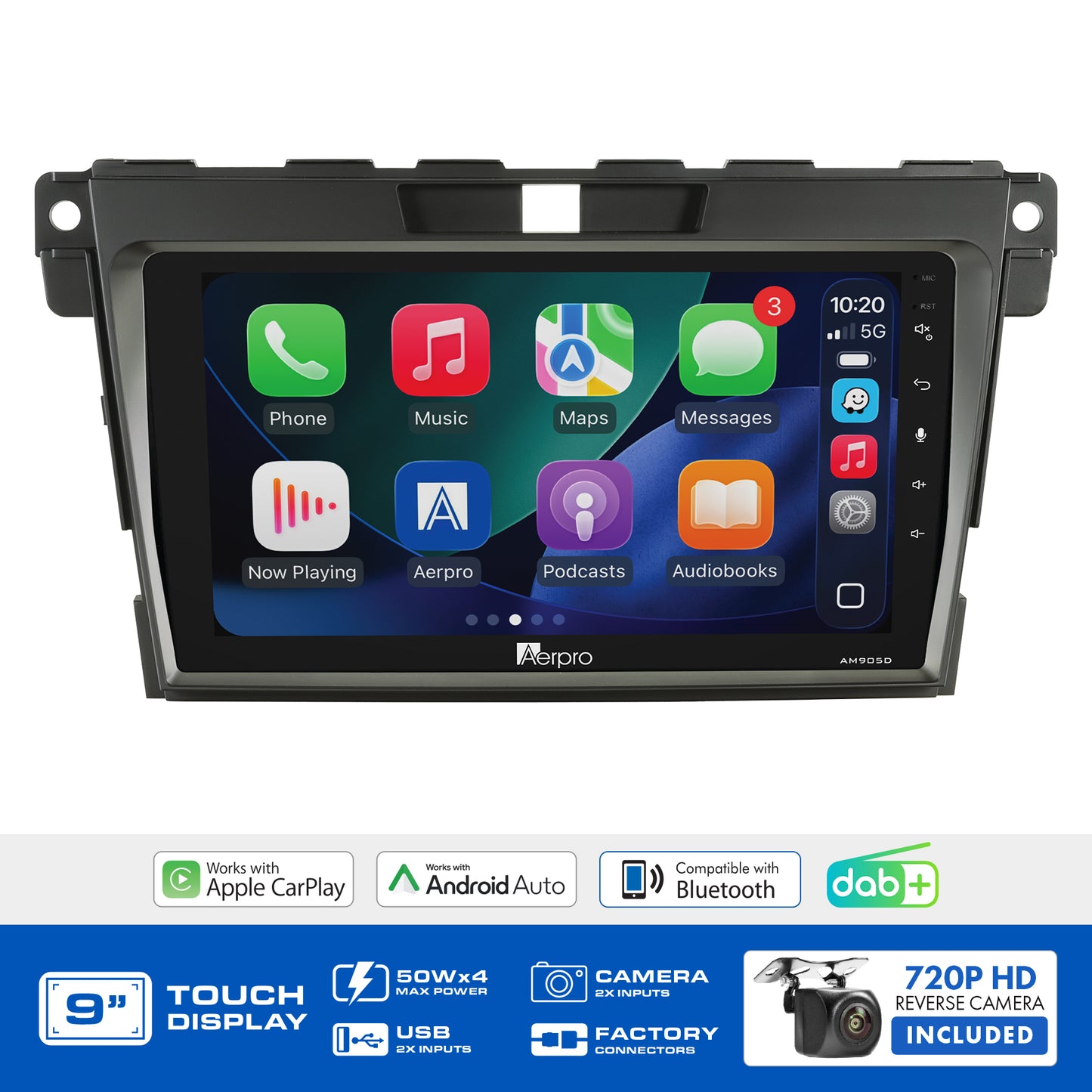 Aerpro - AMDVW8 - 9" MULTIMEDIA RECEIVER TO SUIT VOLKSWAGEN AMAROK 2016-2019