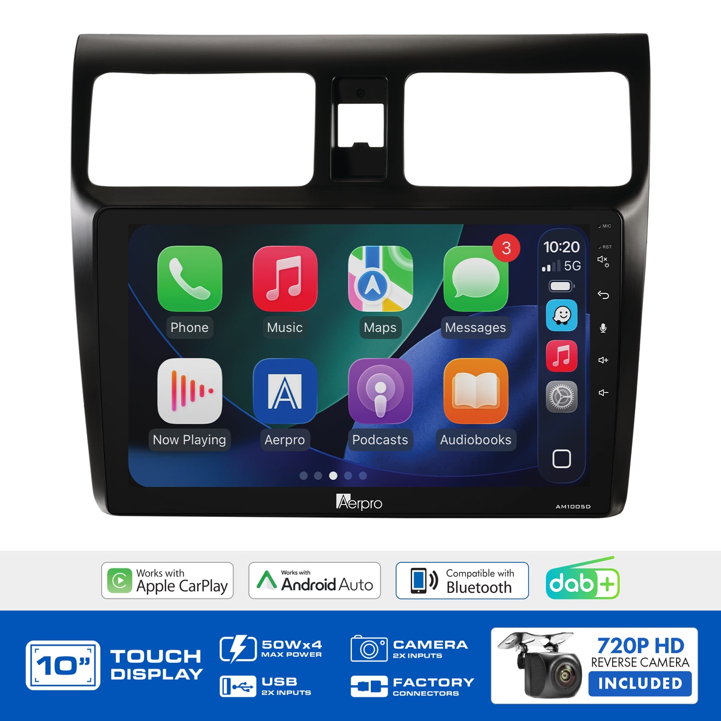 Aerpro - AMDSZ1 - 10" MULTIMEDIA RECEIVER TO SUIT SUZUKI SWIFT 2005-2010