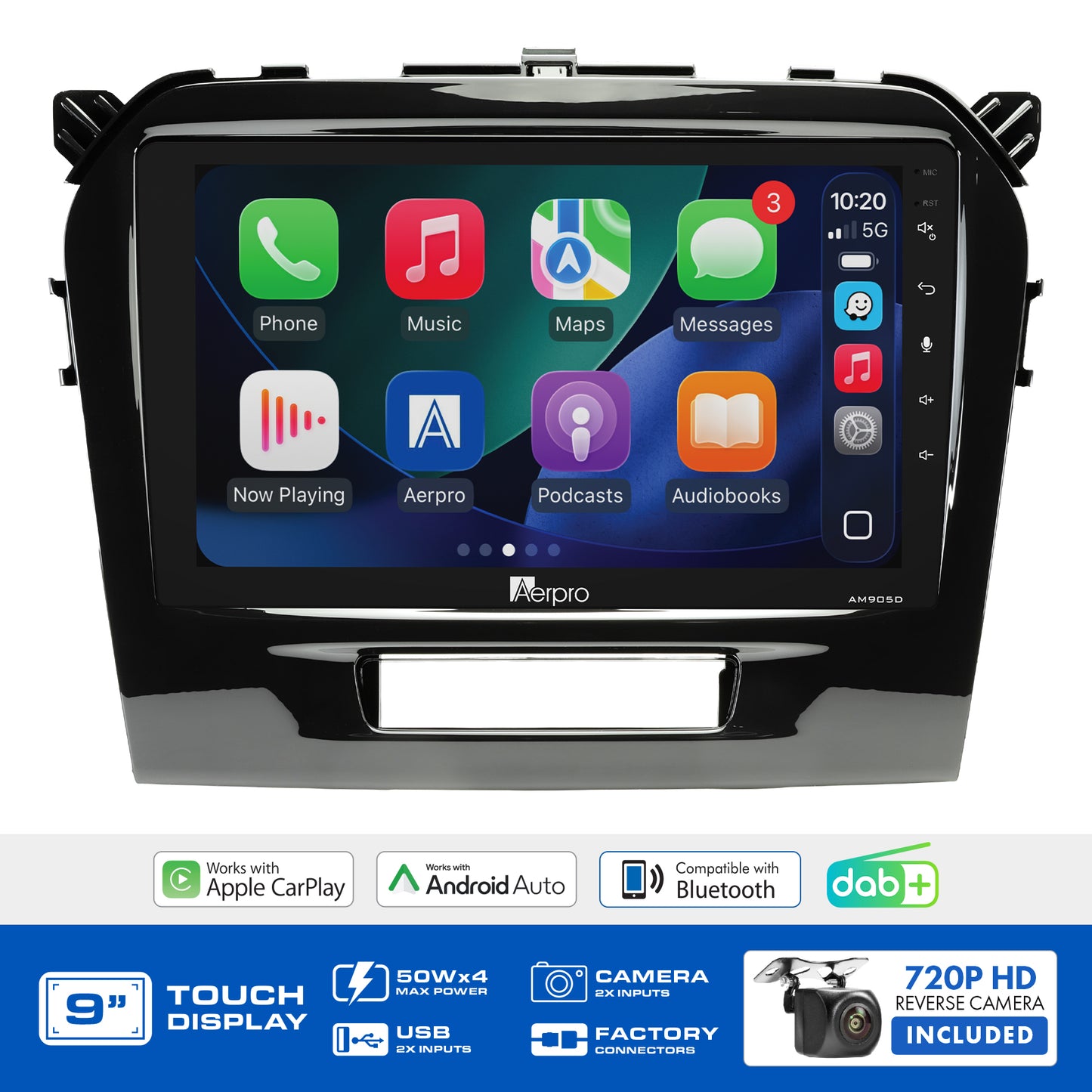 Aerpro - AMDSZ5 - 9" MULTIMEDIA RECEIVER TO SUIT SUZUKI VITARA 2015-ON