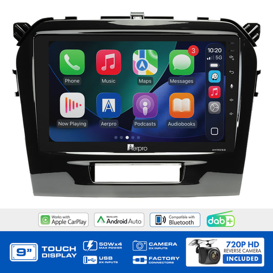 Aerpro - AMDSZ5 - 9" MULTIMEDIA RECEIVER TO SUIT SUZUKI VITARA 2015-ON