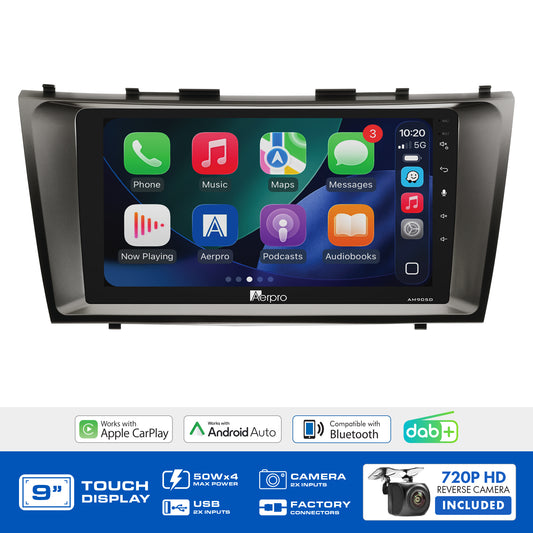 Aerpro - AMDTO1 - 9" MULTIMEDIA RECEIVER TO SUIT TOYOTA CAMRY/AURION 2006-2011 - NON-AMPLIFIED SILVER
