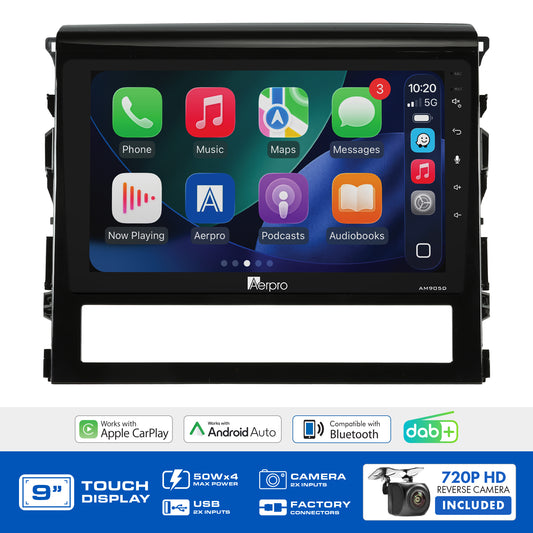 Aerpro - AMDTO26 - 9" MULTIMEDIA RECEIVER TO SUIT TOYOTA LANDCRUISER 200 SERIES 2016-2021