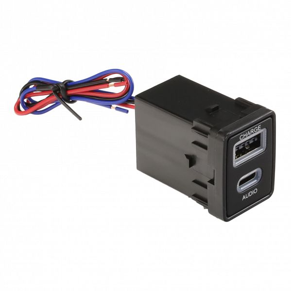 Aerpro - APUSBNS3 - USB-c passthrough and USB charge socket to suit Nissan 24mm x 31mm