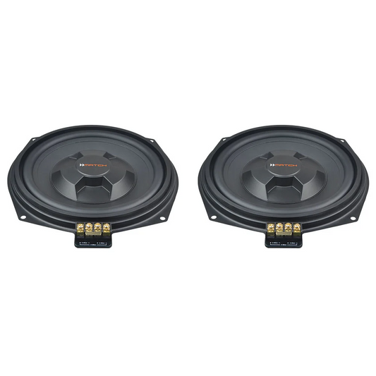 Match - MW 8BMW-D - 8 inch PnP Under Seat Flat Subwoofer Pair, BMW & MINI 2x2Ω