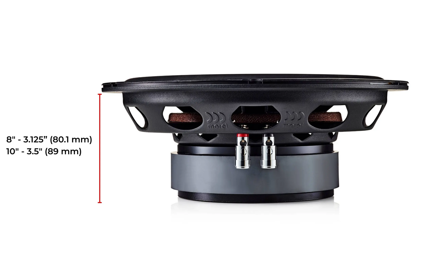 Morel - PRIMO PSL104 - 10 Inch Slim Subwoofer. 300WRMS - 89mm depth