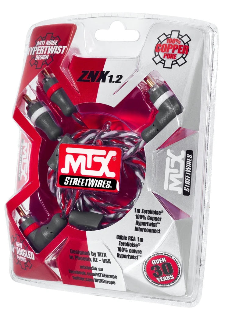 MTX - ZNX1.2 - StreetWires ZNX1.2 1M ZeroNoise RCA Cable