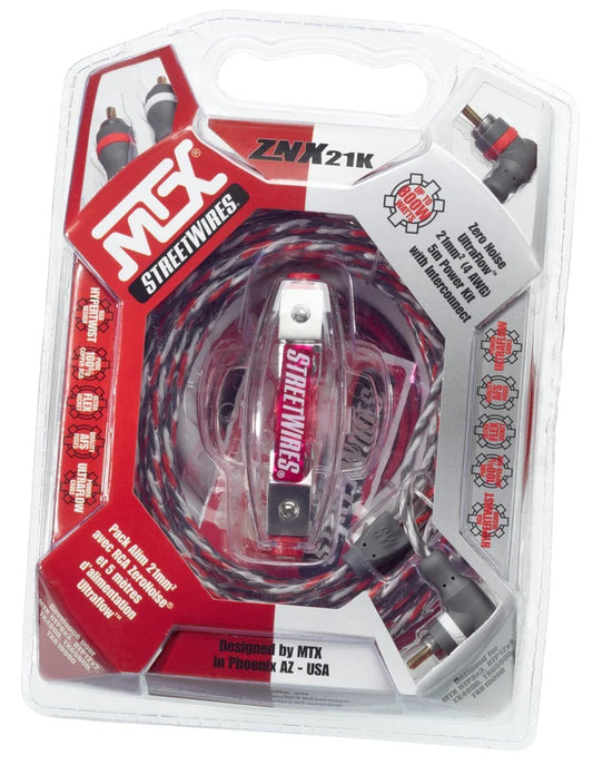 MTX - ZNX21K - StreetWires ZNX21K 4 AWG Amplifier Kit