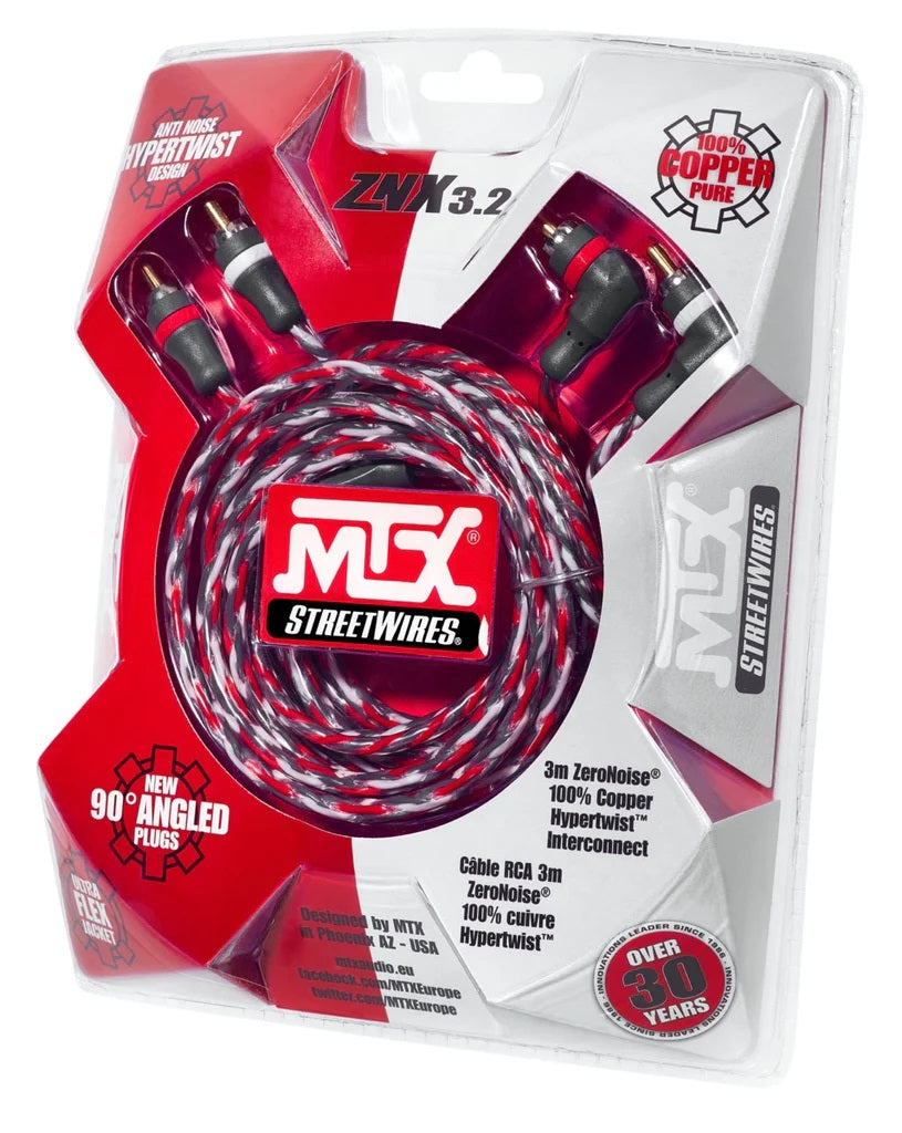 MTX - ZNX3.2 - StreetWires ZNX3.2 3M ZeroNoise RCA Cable