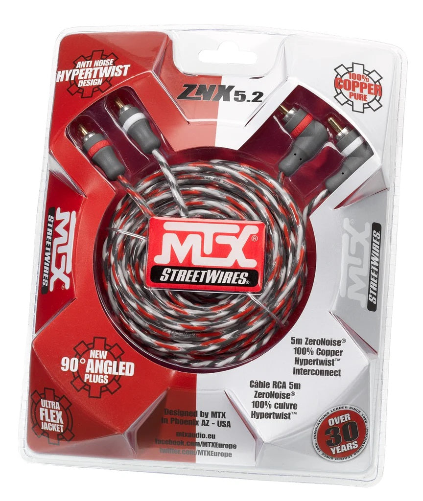 MTX - ZNX5.2 - StreetWires ZNX5.2 5M ZeroNoise RCA Cable