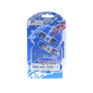Aerpro - AMA80 - 80 AMP MINI ANL FUSES PK OF 2