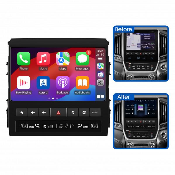 Aerpro - AMUTO53 - 10 Inch MULTIMEDIA RECEIVER TO SUIT TOYOTA LANDCRUISER 200 SERIES (2012-2021)