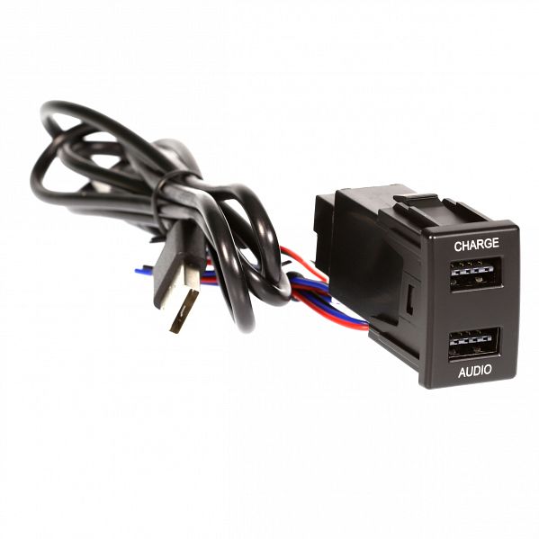 Aerpro - APUSBIZ1 - DUAL USB CHARGE & SYNC TO SUIT HOLDEN & ISUZU (22.5MM X 33.5MM)