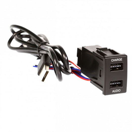 Aerpro - APUSBIZ1 - DUAL USB CHARGE & SYNC TO SUIT HOLDEN & ISUZU (22.5MM X 33.5MM)