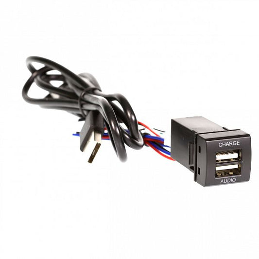 Aerpro - APUSBTO5 - DUAL USB CHARGE & SYNC TO SUIT TOYOTA (23MM X 23MM)