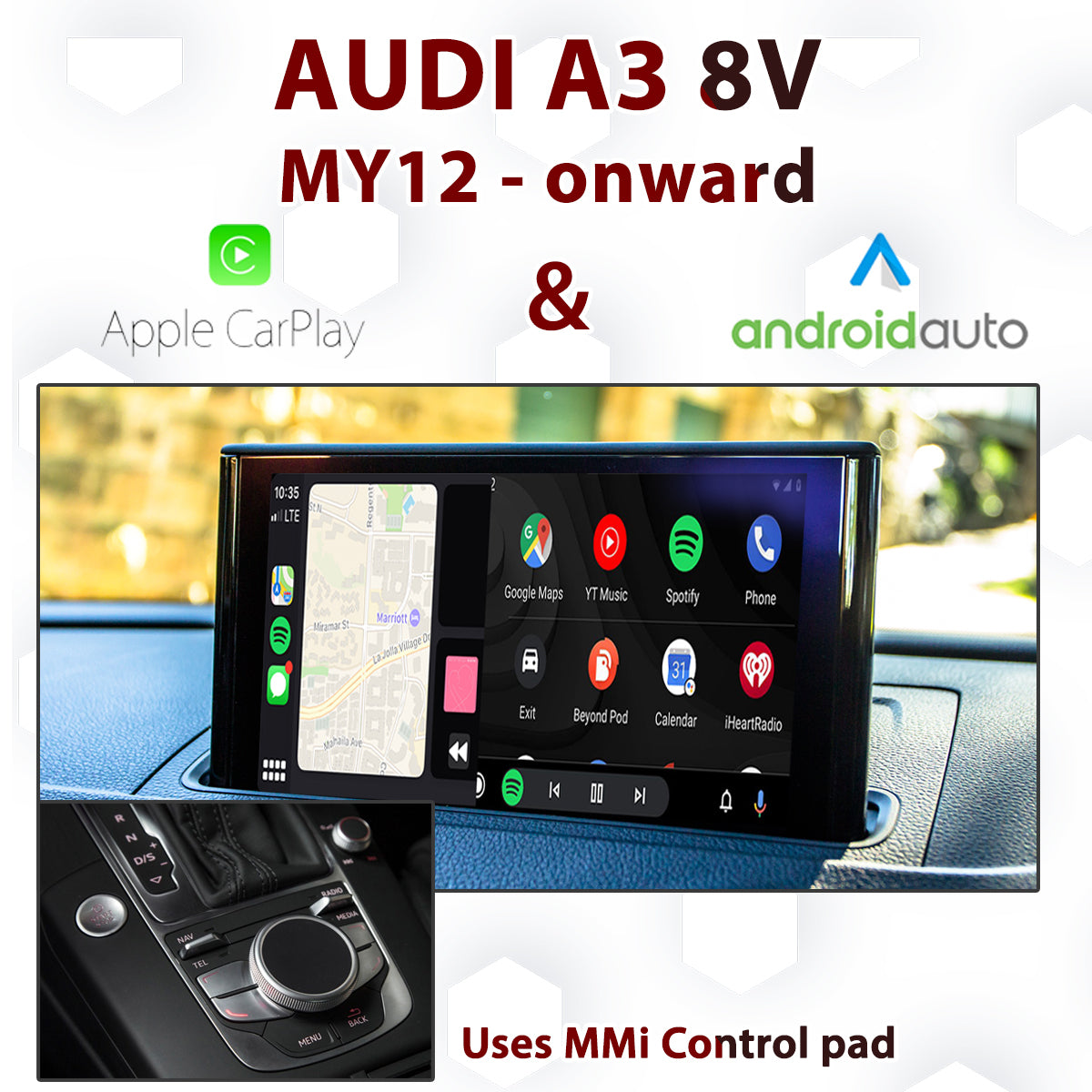 Naviplus - Audi A3 8V - Apple CarPlay & Android Auto Integration [dial]