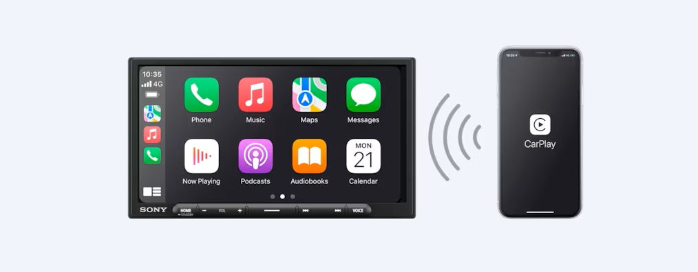 SONY - XAV-AX4000 - Digital Multimedia Receiver WITH WIRELESS APPLE CARPLAY / WIRELESS ANDROID AUTO