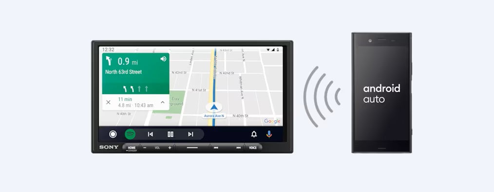SONY - XAV-AX4000 - Digital Multimedia Receiver WITH WIRELESS APPLE CARPLAY / WIRELESS ANDROID AUTO