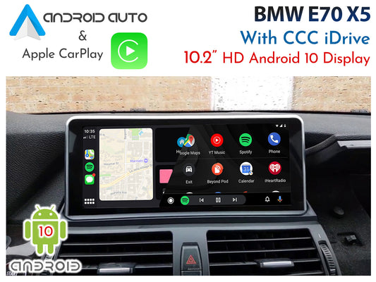 Naviplus - E70 CCC iDrive 10.2 inch Android 10 - Apple CarPlay & Android Auto Replacement Display