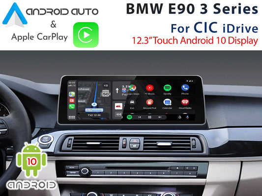 BMW E90 3 Series CIC iDrive LCI - 12.3" Touch Android 9 Display + CarPlay & Android Auto