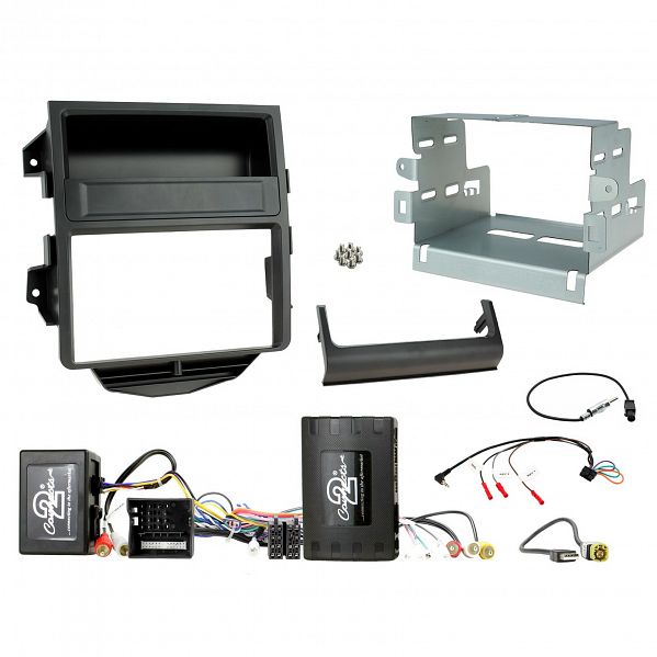 Aerpro - FP8515K - DOUBLE DIN INSTALL KIT TO SUIT PORSCHE MACAN – AMPLIFIED - PARKING ASSIST VISUALISATION (BLACK)