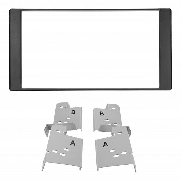 Aerpro - FP8580 - DOUBLE DIN BLACK FACIA KIT TO SUIT SUBARU FORESTER, IMPREZA, LIBERTY & WRX