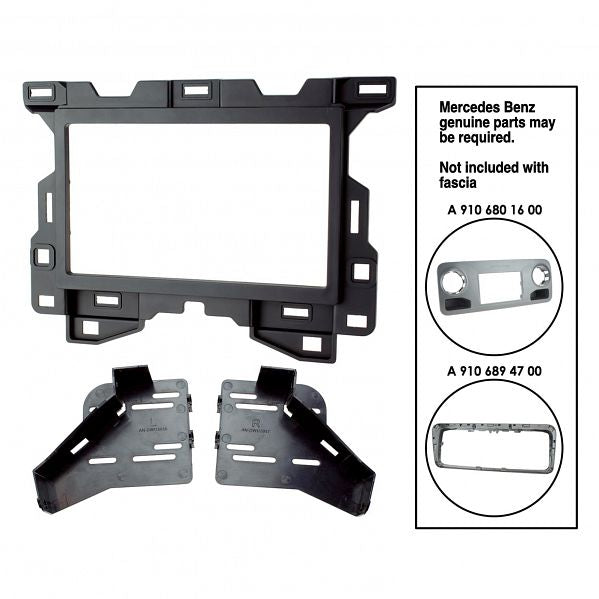 Aerpro - FP9512 - DOUBLE DIN MATTE BLACK FACIA KIT TO SUIT MERCEDES - SPRINTER