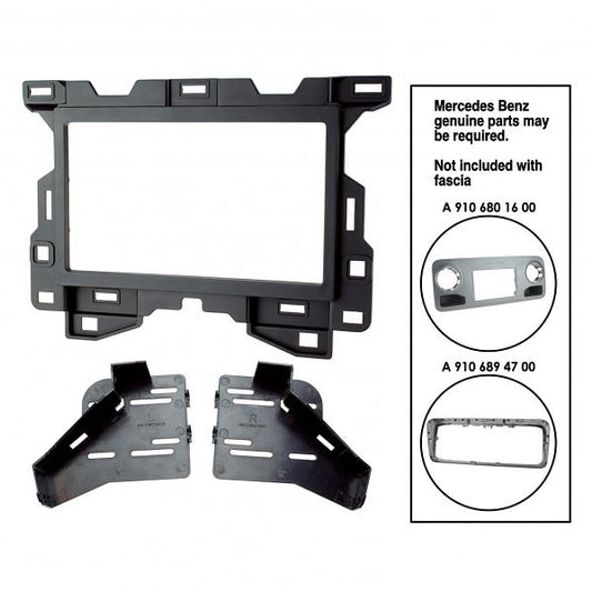 Aerpro - FP9512 - DOUBLE DIN MATTE BLACK FACIA KIT TO SUIT MERCEDES - SPRINTER