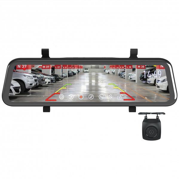 Aerpro - GRV95MKT - 9 Inch High resolution mirror monitor with HD 1080p ...