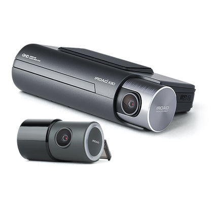 iroad - X30 - 2K QHD Dash Camera 3 Channel Front, IR internal and external rear - 256GB