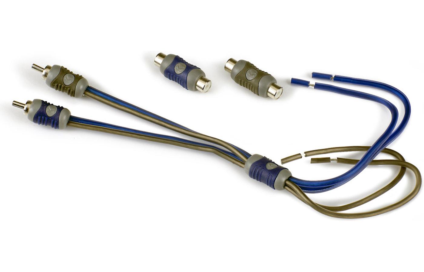 Kicker - 46KISL - 2-channel speaker wire adapter (bare-wire connector to RCAs)