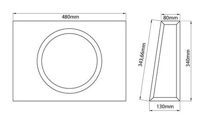 MTX - RTF10P - RTF Series Powered 10" Slimline Subwoofer