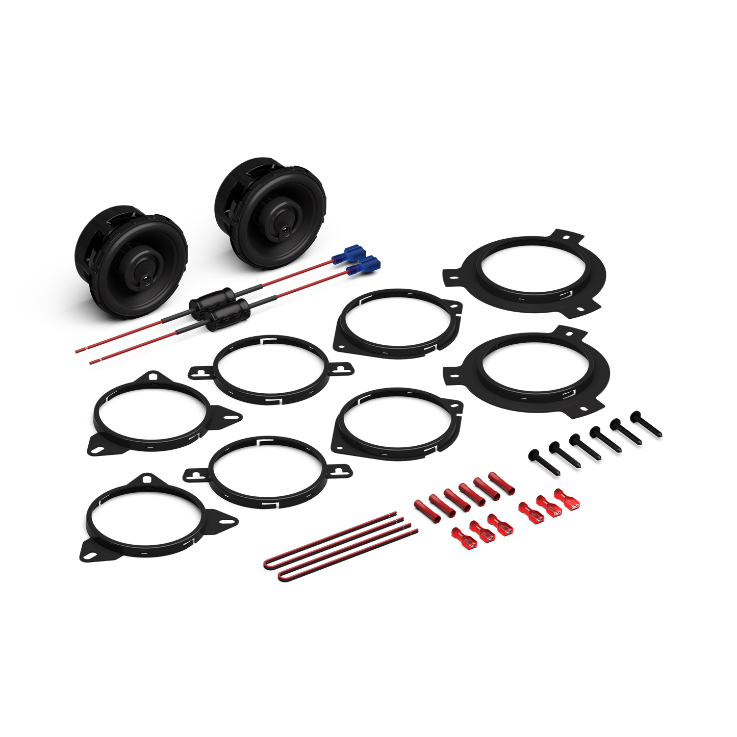 Rockford Fosgate - P1V2-3 Punch V2 3.5 Inch 3-Way Coaxial Speakers 75W RMS - 43.3mm Mounting Depth