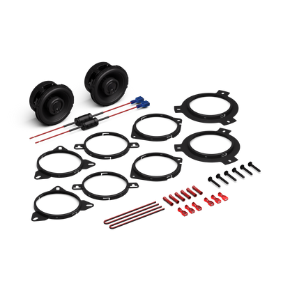 Rockford Fosgate - P1V2-3 Punch V2 3.5 Inch 3-Way Coaxial Speakers 75W RMS - 43.3mm Mounting Depth