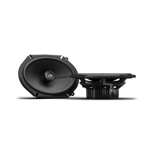 Rockford Fosgate - P1V2-68 Punch V2 6x8 Inch 3-Way Coaxial Speakers 75W RMS - 66.4mm Mounting Depth