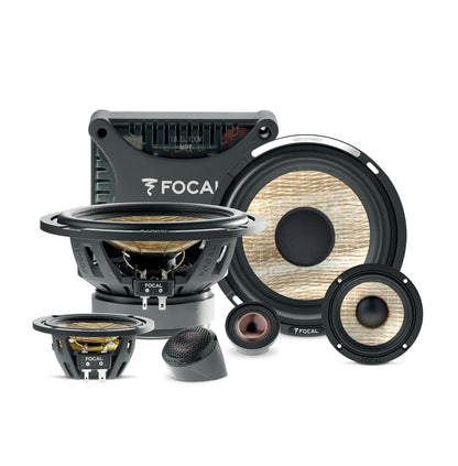 FOCAL - FLAX EVO PS165F3E - 6.5 INCH 3-WAY COMPONENT KIT 80W RMS - 54.5MM MOUNTING DEPTH