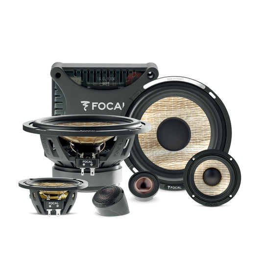 FOCAL - FLAX EVO PS165F3E - 6.5 INCH 3-WAY COMPONENT KIT 80W RMS - 54.5MM MOUNTING DEPTH