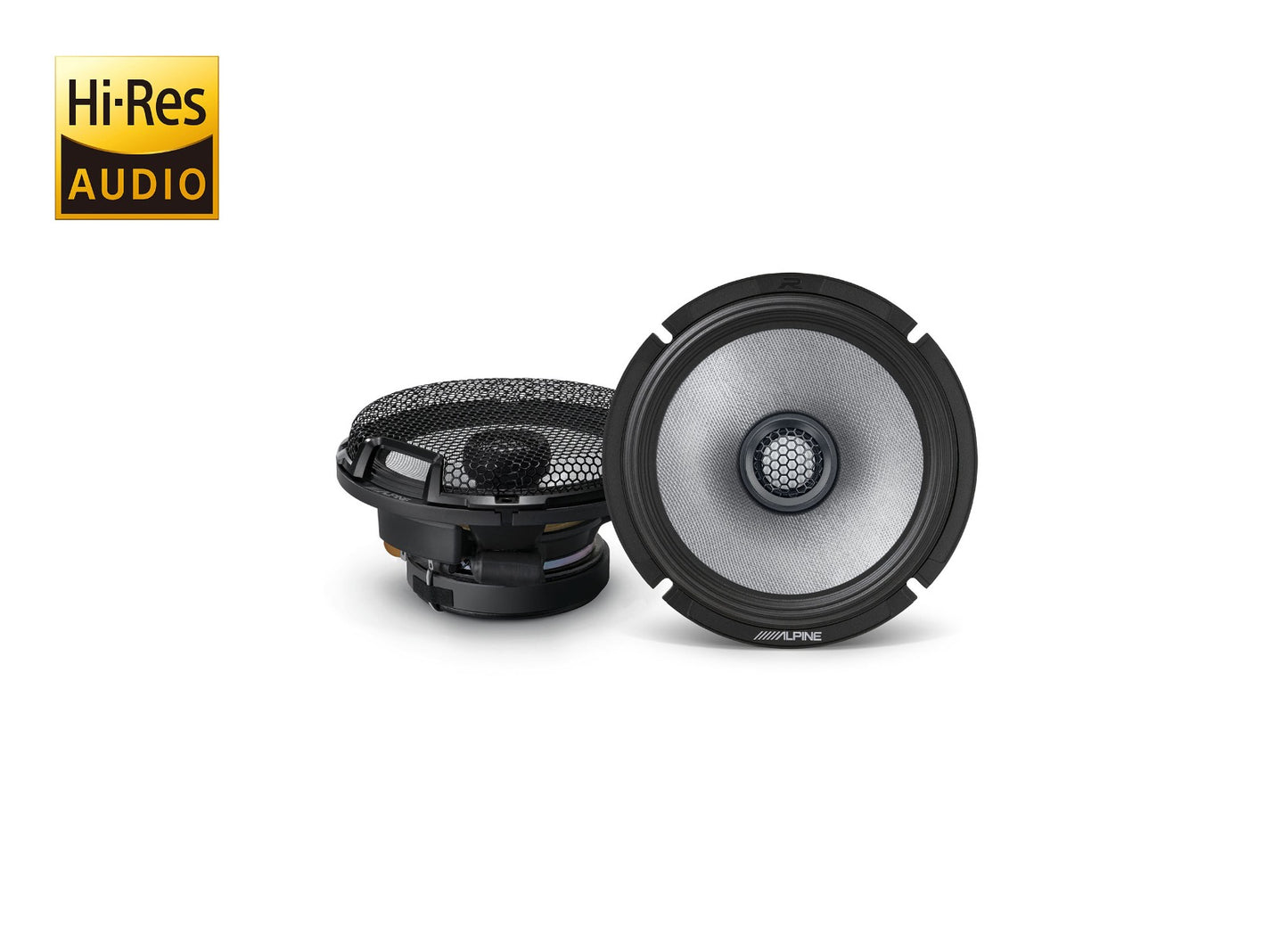 Alpine - R2-S65 - 6.5 inch 2-Way Coaxial Speakers 100W RMS - 62.6MM Mounting Depth