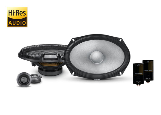 Alpine - R2-S69C - 6 X 9 inch Component Speakers 100W RMS - 75.6MM Mounting Depth