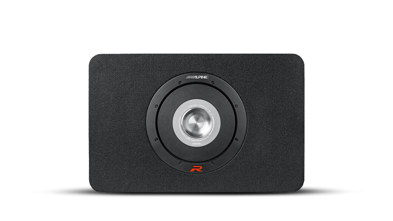 Alpine RS-SB10 - R-Series 10″ Shallow Profile Enclosure 2 Ohm Subwoofer - 600WRMS