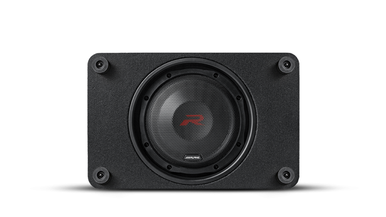 Alpine RS-SB10 - R-Series 10″ Shallow Profile Enclosure 2 Ohm Subwoofer - 600WRMS