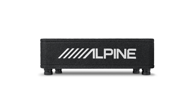 Alpine RS-SB10 - R-Series 10″ Shallow Profile Enclosure 2 Ohm Subwoofer - 600WRMS