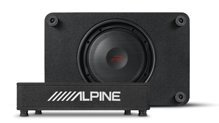 Alpine - RS-SB12 - R-Series 12″ Shallow Profile Enclosure 2 Ohm Subwoofer - 600WRMS