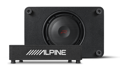 Alpine - RS-SB12 - R-Series 12″ Shallow Profile Enclosure 2 Ohm Subwoofer - 600WRMS
