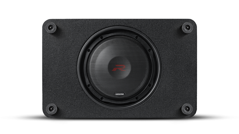 Alpine - RS-SB12 - R-Series 12″ Shallow Profile Enclosure 2 Ohm Subwoofer - 600WRMS