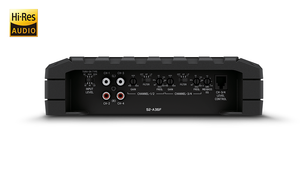 Alpine - S2-A36F - 4-Channel Digital Power Amplifier 4 X 60WRMS @ 4 OHMS
