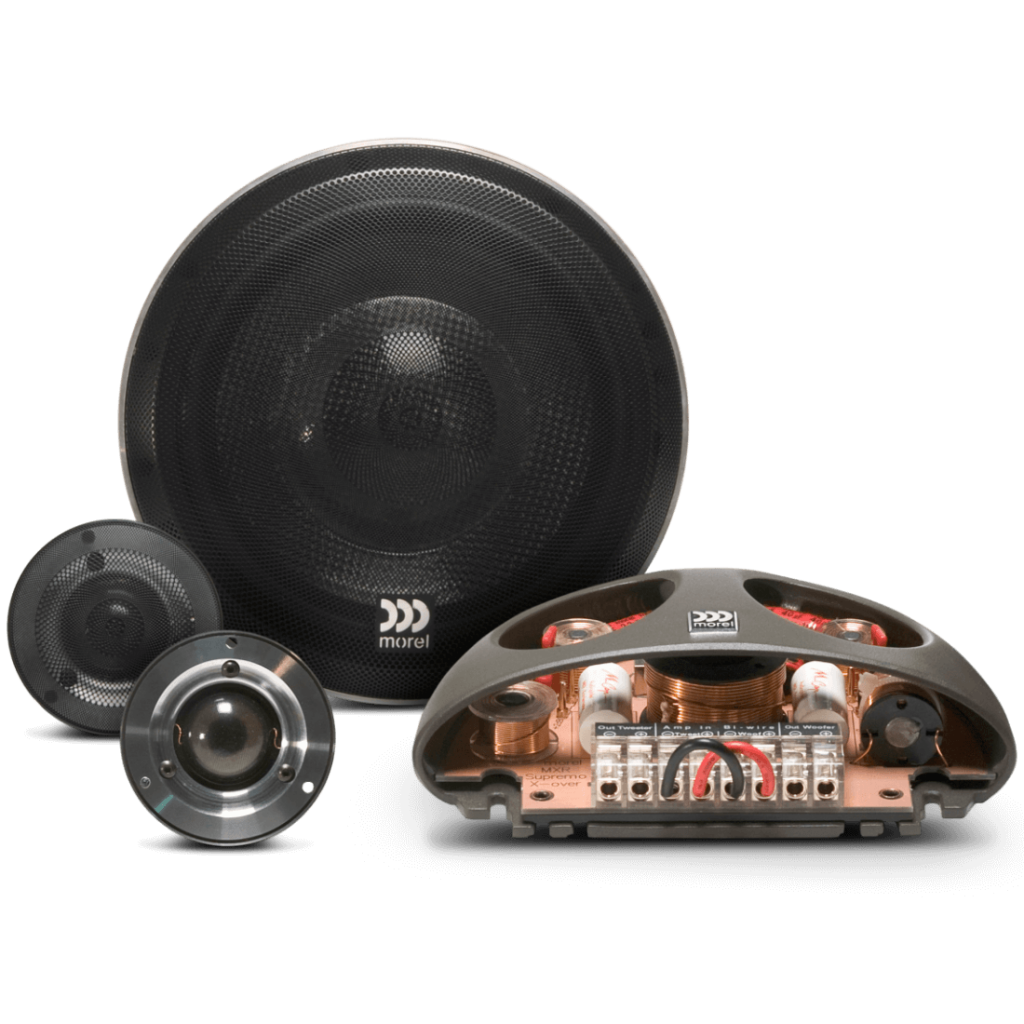 Morel - Supremo 602 6.5 inch Component Speakers (crossover) - 140 Watt RMS (Special Order)