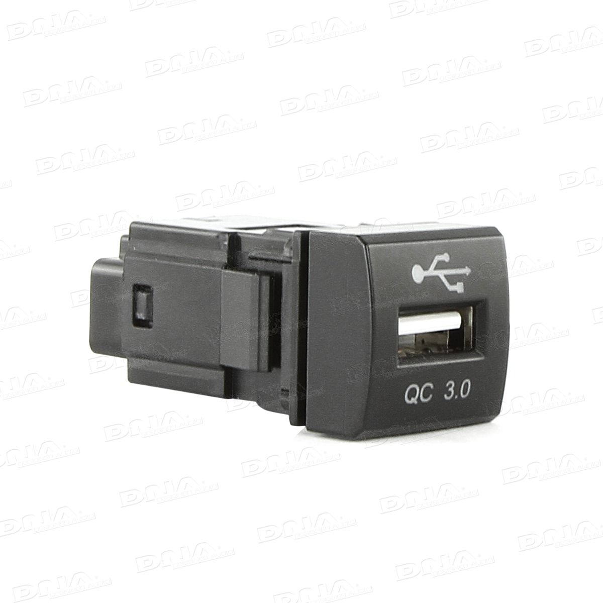 DNA - TOYUSB04 - Factory Fit Qualcomm USB 3.0 Fast Charging Socket To Suit Small Square Switch Sockets In Toyota Vehicles - 60cm