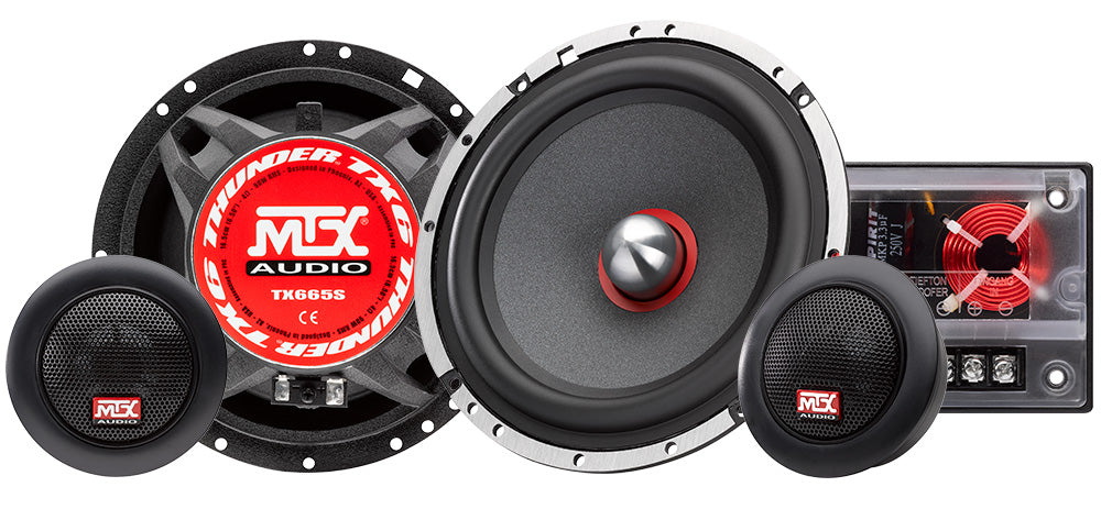 MTX - TX665S - 6.5 inch Component Speakers 90WRMS - 66mm Depth